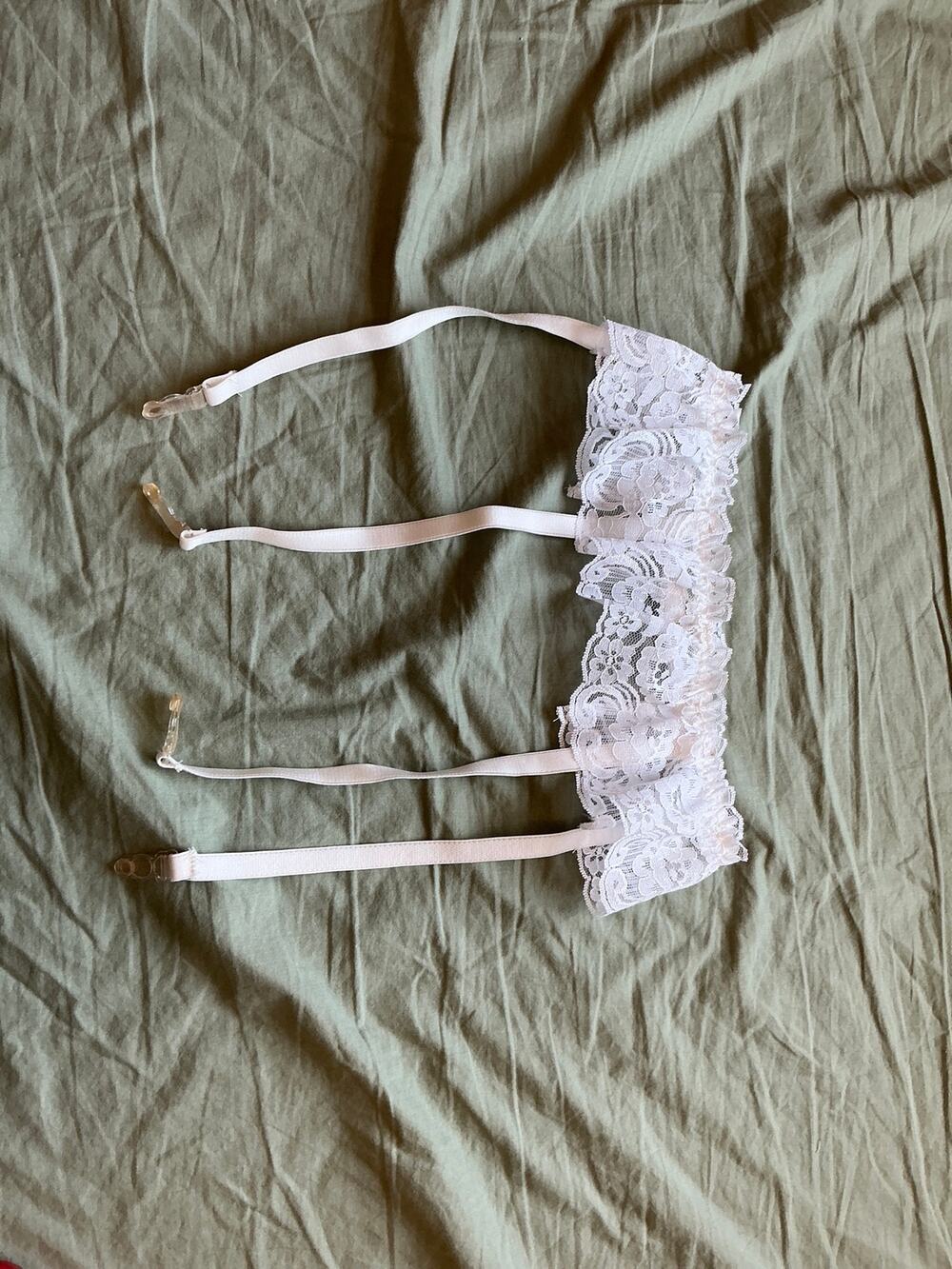 Vintage Christian Dior Intimates Lace Wedding Garter Belt One Size